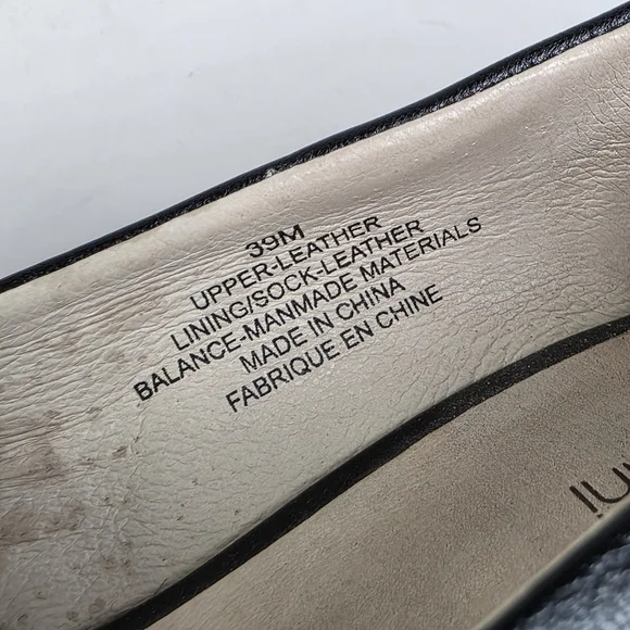 Roberto Vianni Black Leather Buckle Stiletto Heels - Picture 9 of 9